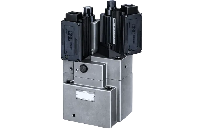 Válvula de control de flujo y check electrohidráulica proporcional serie EHFBG de Yuken