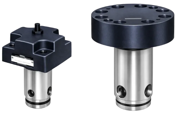 Válvula lógica de 2 vías de la serie LD de Yuken, diseñada para abrir y cerrar circuitos según la presión de las señales de las líneas piloto, utilizada para el control de direcciones de flujo.